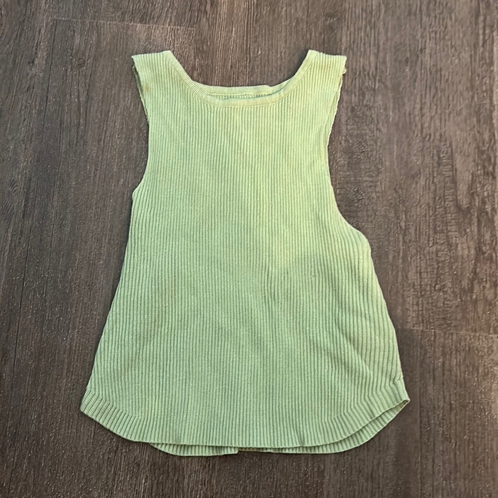 Sage green halter top
